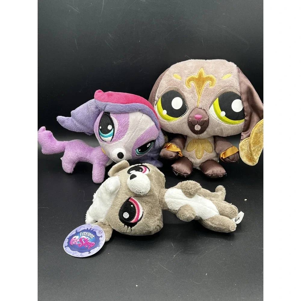 Littlest‎ Pet Shop Plush Stuffed Animals LPS Dog ~ Lot Of 3